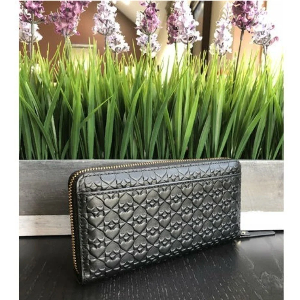 💕Kate Spade💕 Spade Logo Large Zip Around Wallet